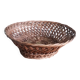 Antique basket, fruit basket or bread basket made of wicker