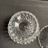 Molded crystal sugar bowl – Baccarat Twisted bamboo