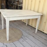 patinated farmhouse table