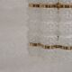 Swedish Mid-Century Brass and Glass Chandelier by Orrefors for Tyringe