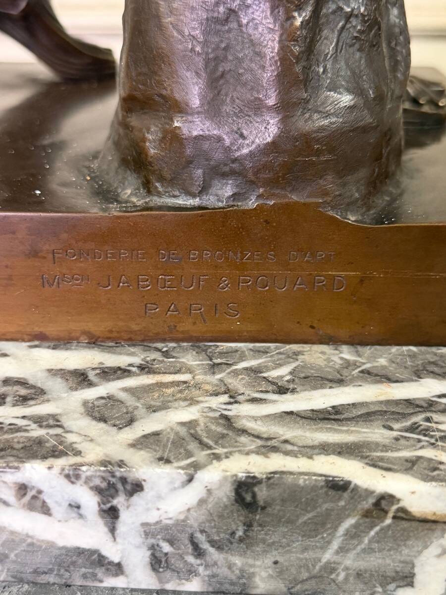 Apollo Belvedere, bronze after the antique, foundry mark, Jaboeuf and Rouard, Paris