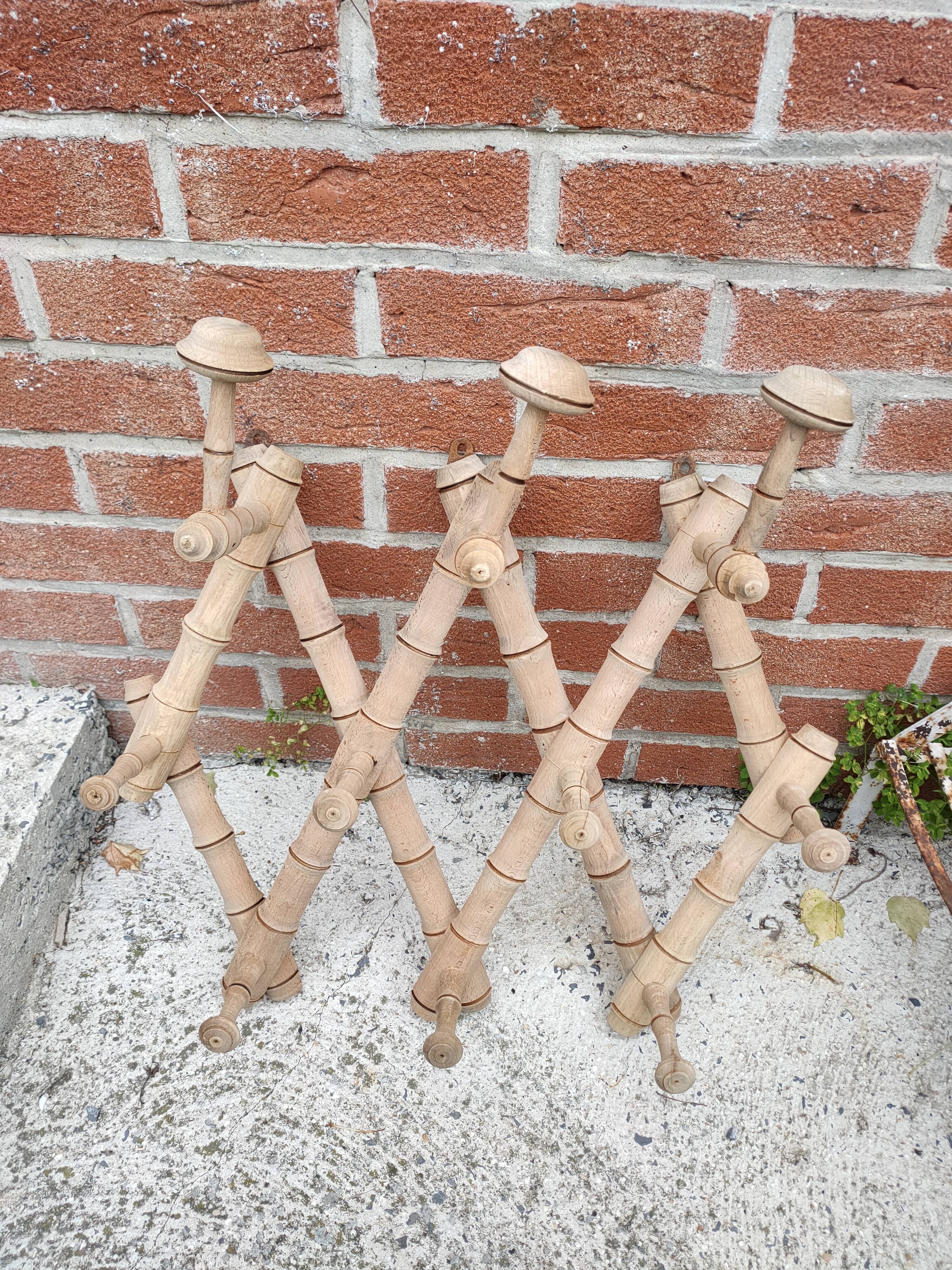 accordion coat rack faux bamboo