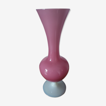 Pink opaline vase