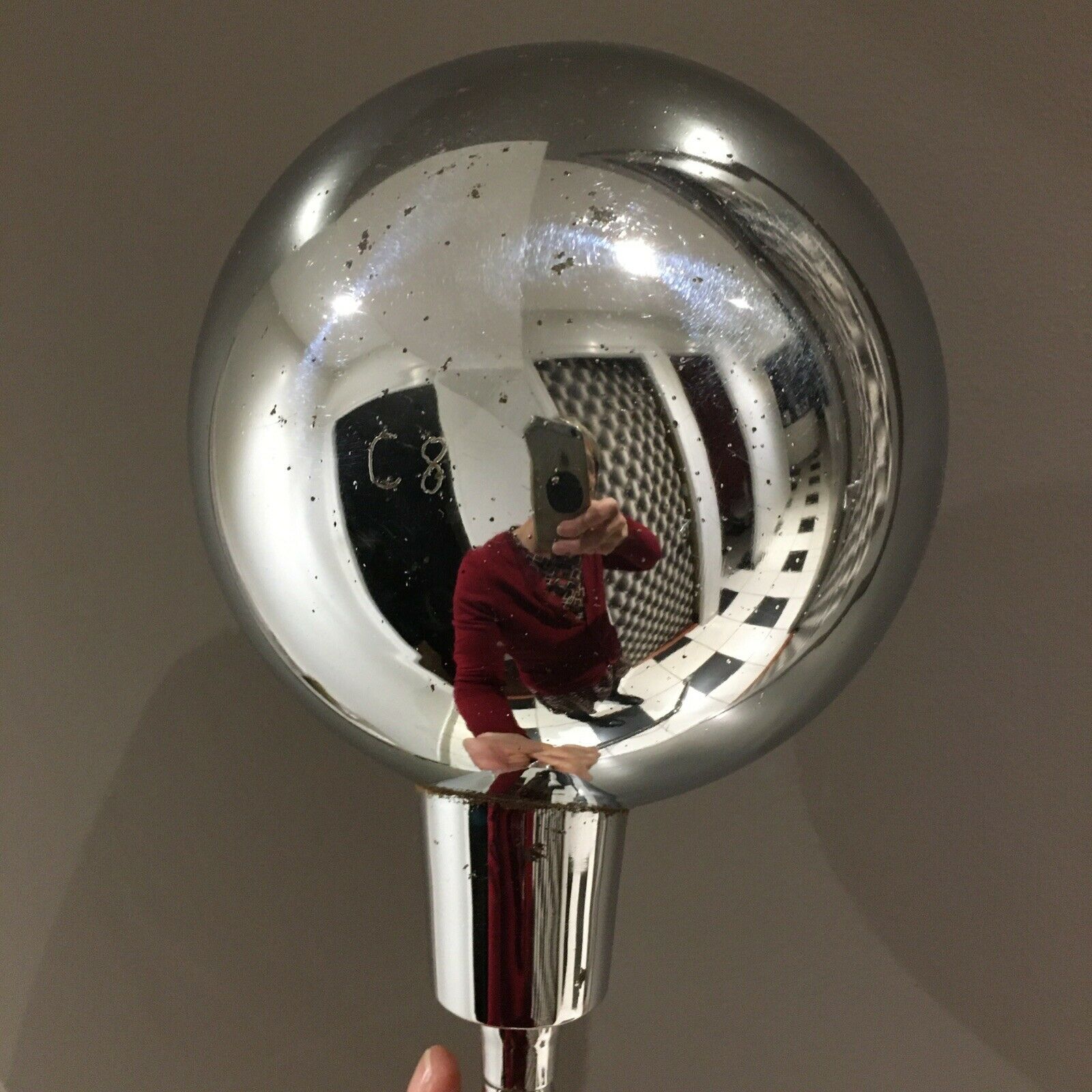 Old chrome Jumo lamp to be fixed with flexible