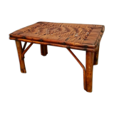 small vintage rattan stool