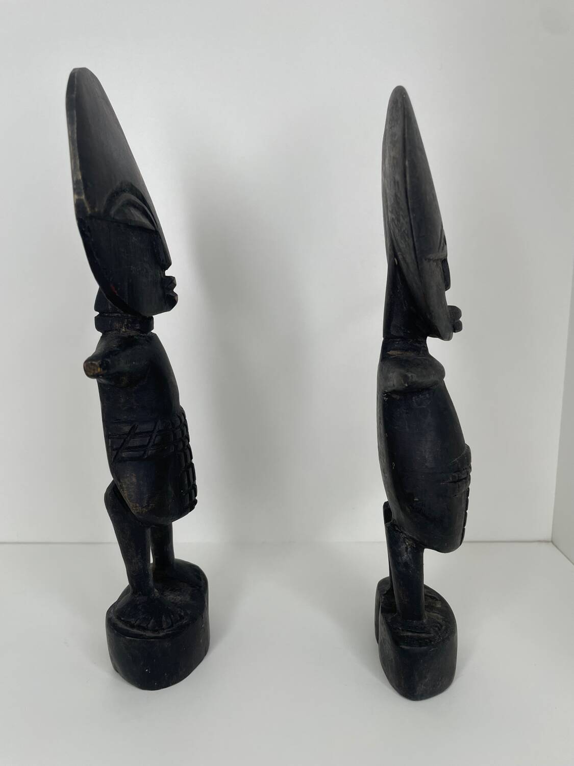 Duo de statuettes de fertilité du Ghana Ashanti