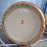 Japanese Kutani tablelamps made from porcelain vases from Meiji period (1868-1912). A pair.