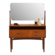 Scandinavian mid century vanity with adjustable mirror, 1960s