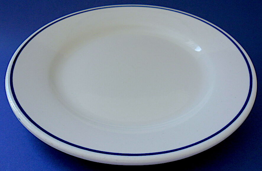Suite of twelve (12) hotel-grade porcelain table plates