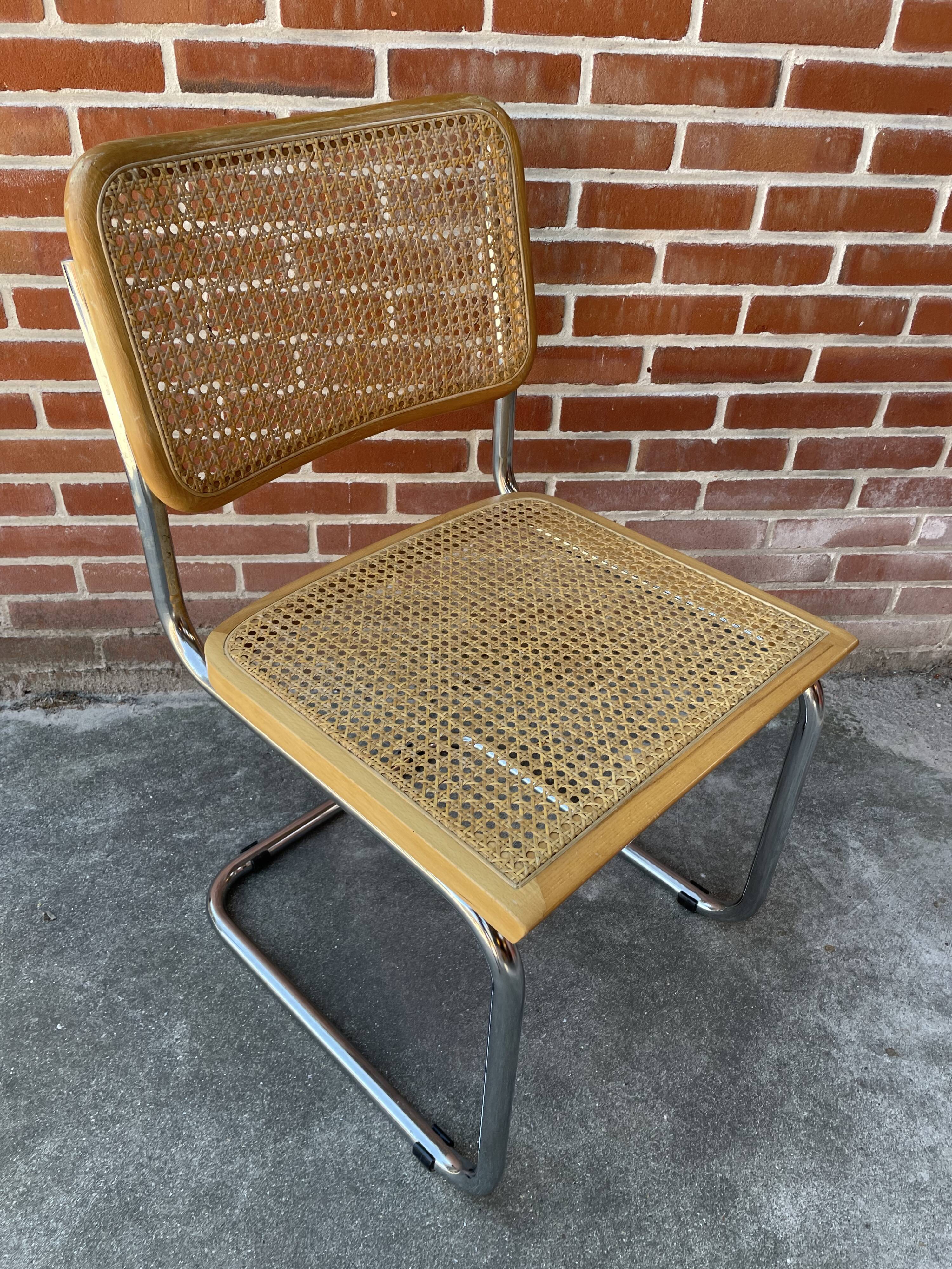 Cesca design chair b32 model in chrome