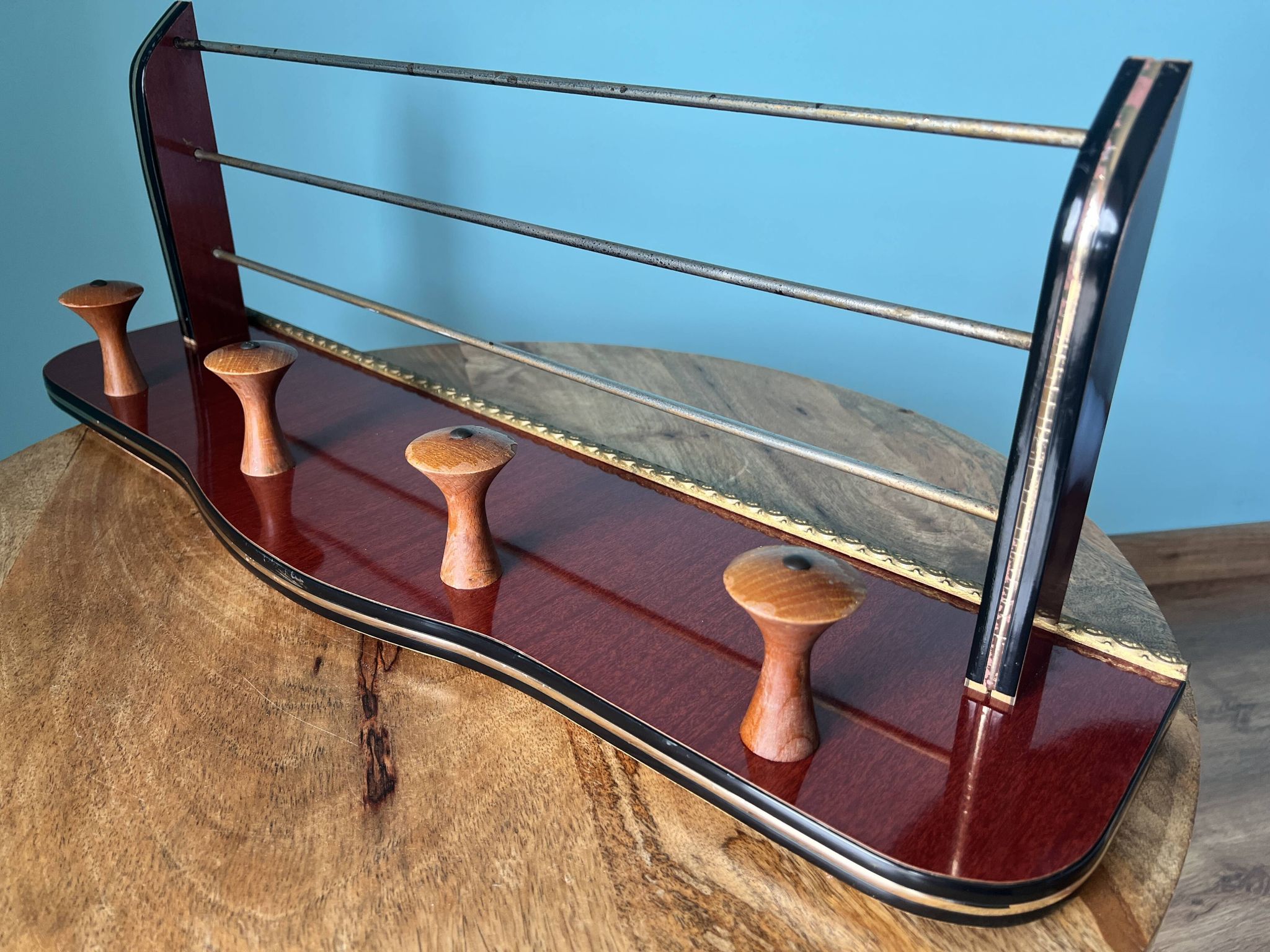 Coat rack vintage with repisa 60s-70s