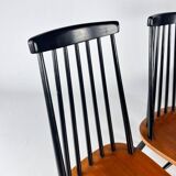 Set of 4 Fanett style Dining Chairs  1960s