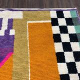 Tapis en laine naturelle fait main traditionnelle taille 150 x 250 cm