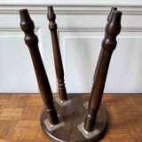 4-legged turned wooden stool