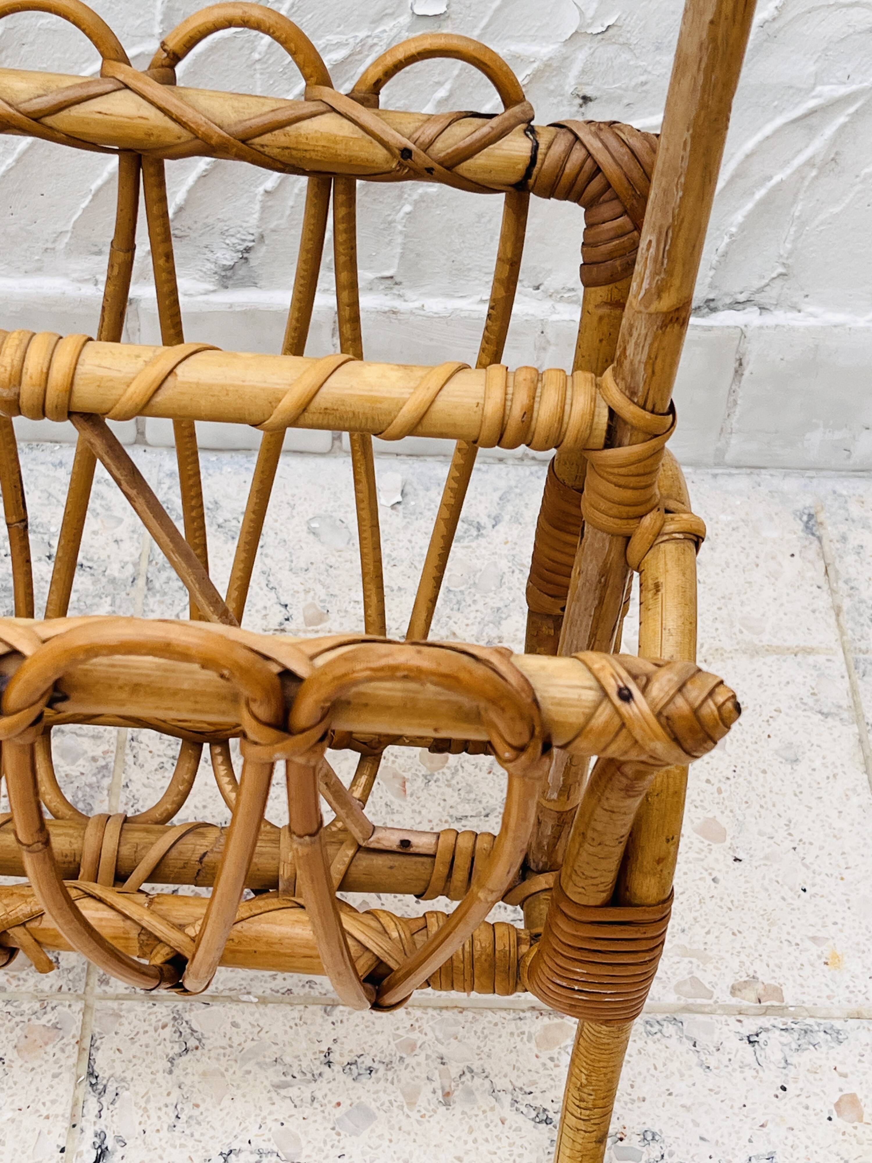 Bamboo Magazine Rack