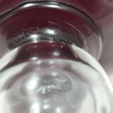 Vintage Crimson Hand-Blown Glass Vase, Empoli, Italy
