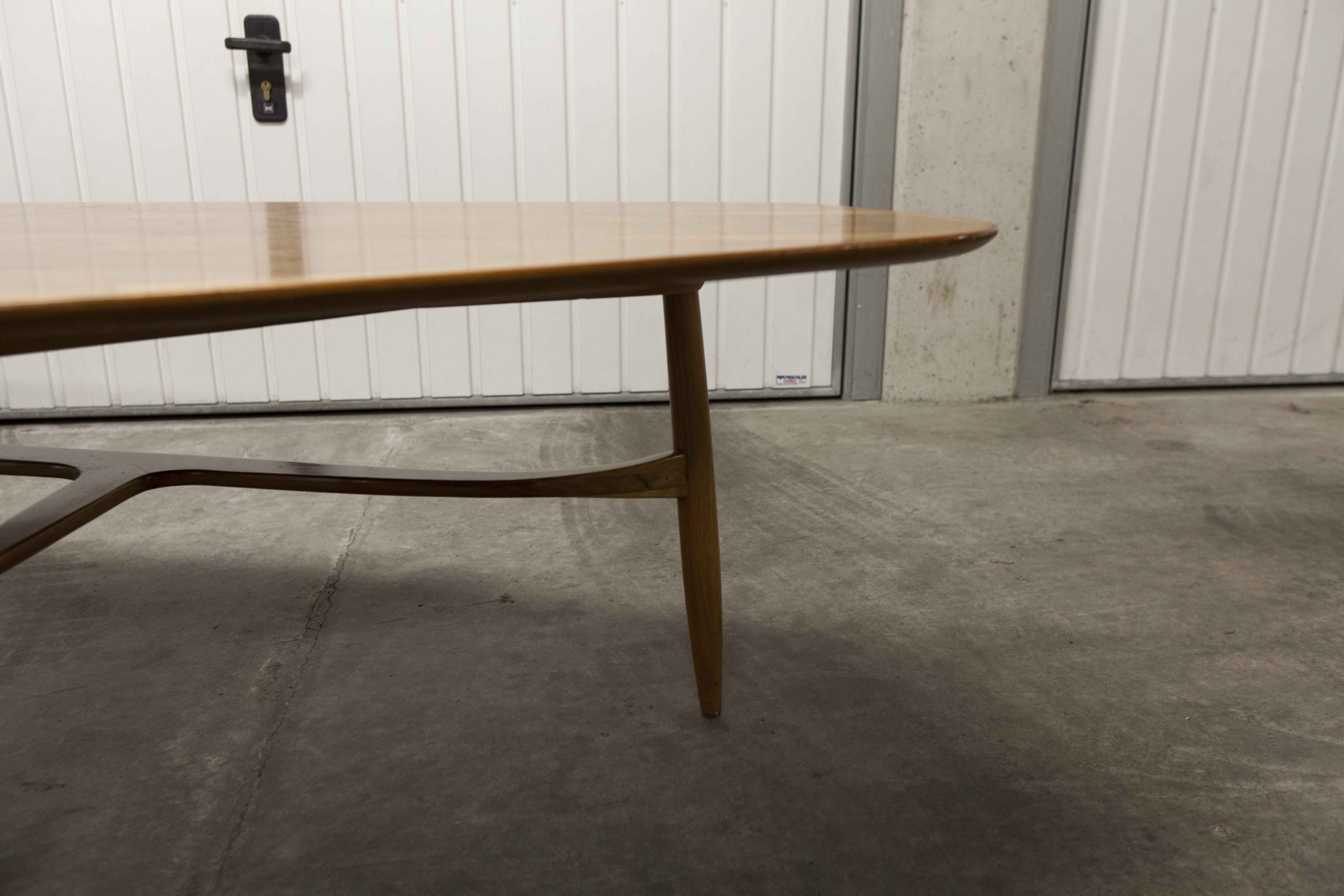 Coffee table XXL Scandinavian teak 178cm 1965