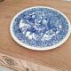Large white porcelain dish with blue design