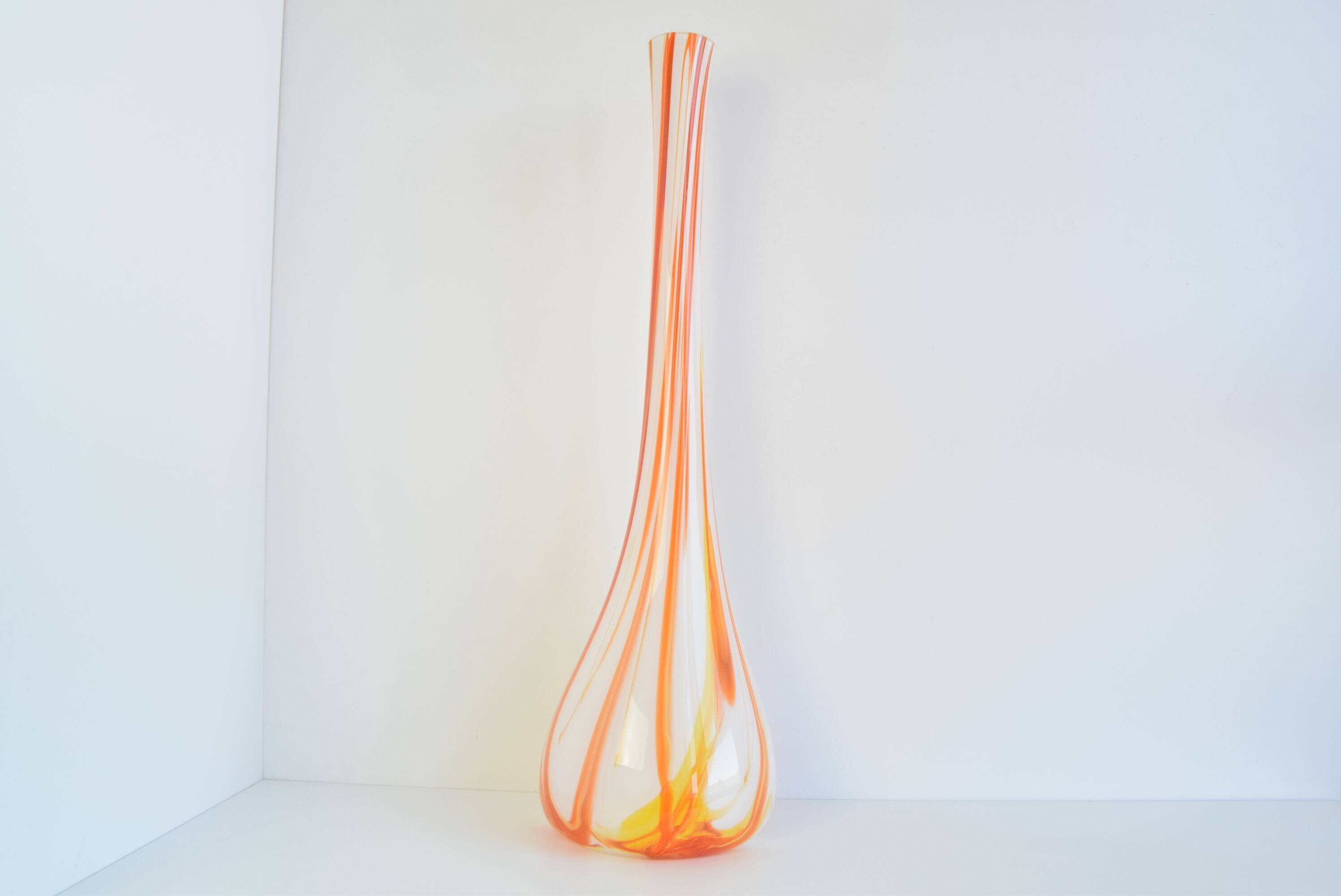 Large Design Annealed Vase, Czechoslovakia, 1970's.