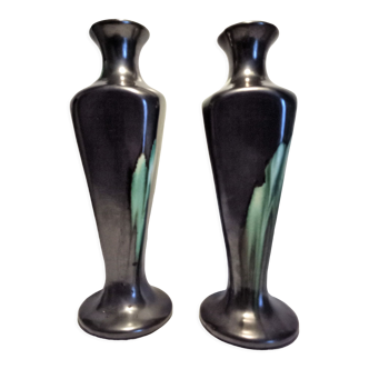 Pair of Airain ceramic vases from Thulin