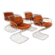 SET OF FOUR GASTONE RINALDI CHAIRS FOR RIMA, ITALY