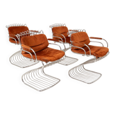 SET OF FOUR GASTONE RINALDI CHAIRS FOR RIMA, ITALY