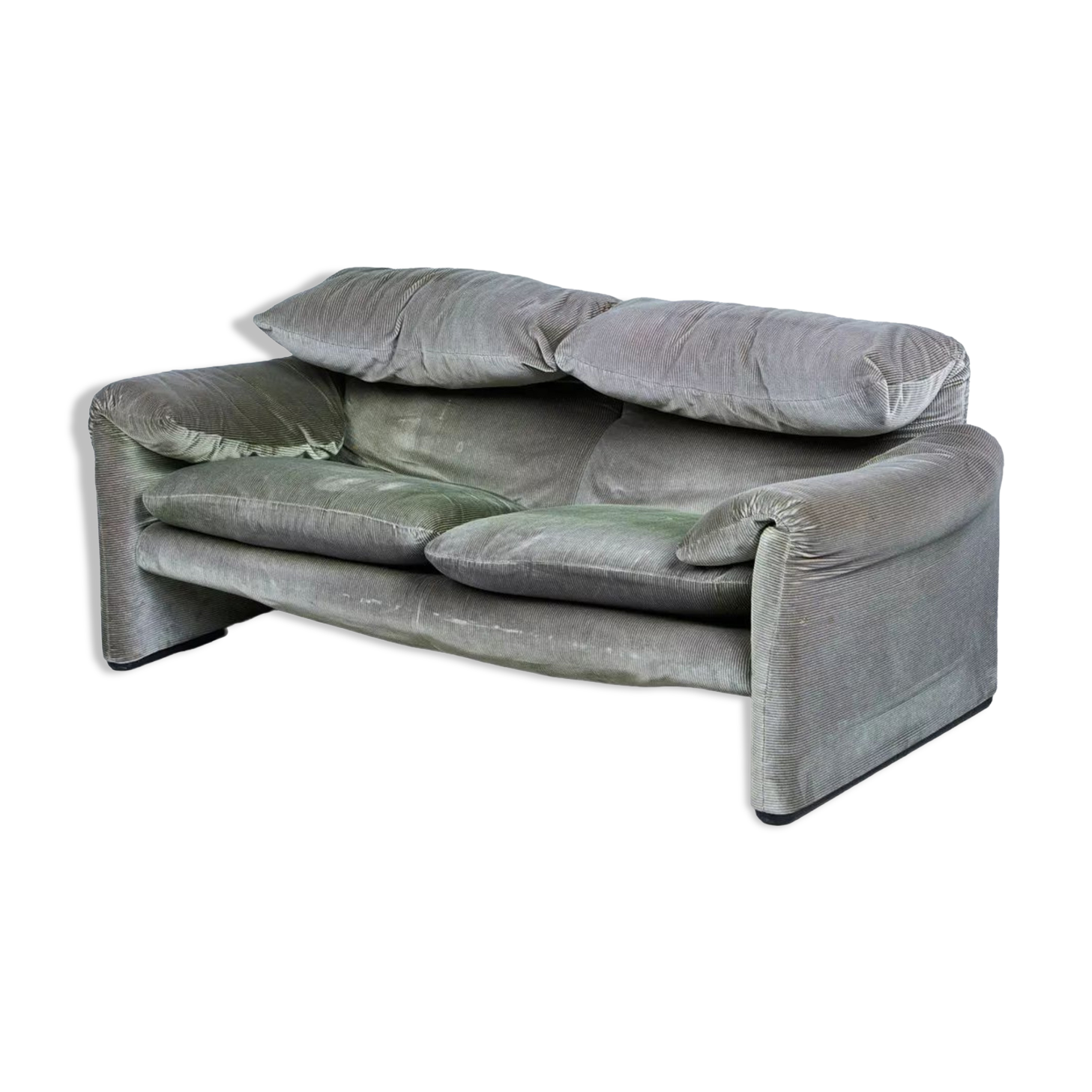 Maralunga sofa 2 places from Vico Magisttreti Cassina edition 80-90s
