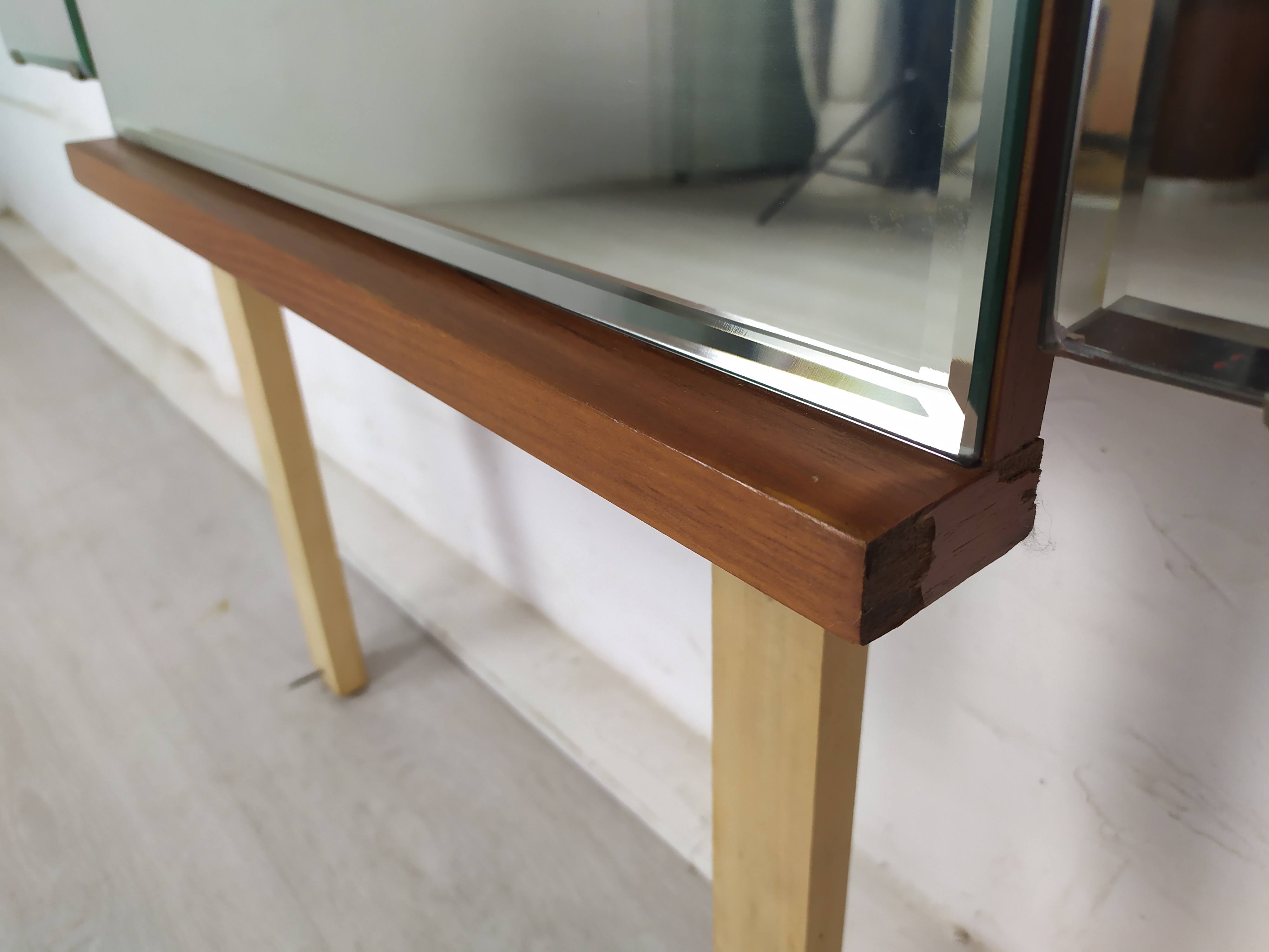 Vintage triptych mirror