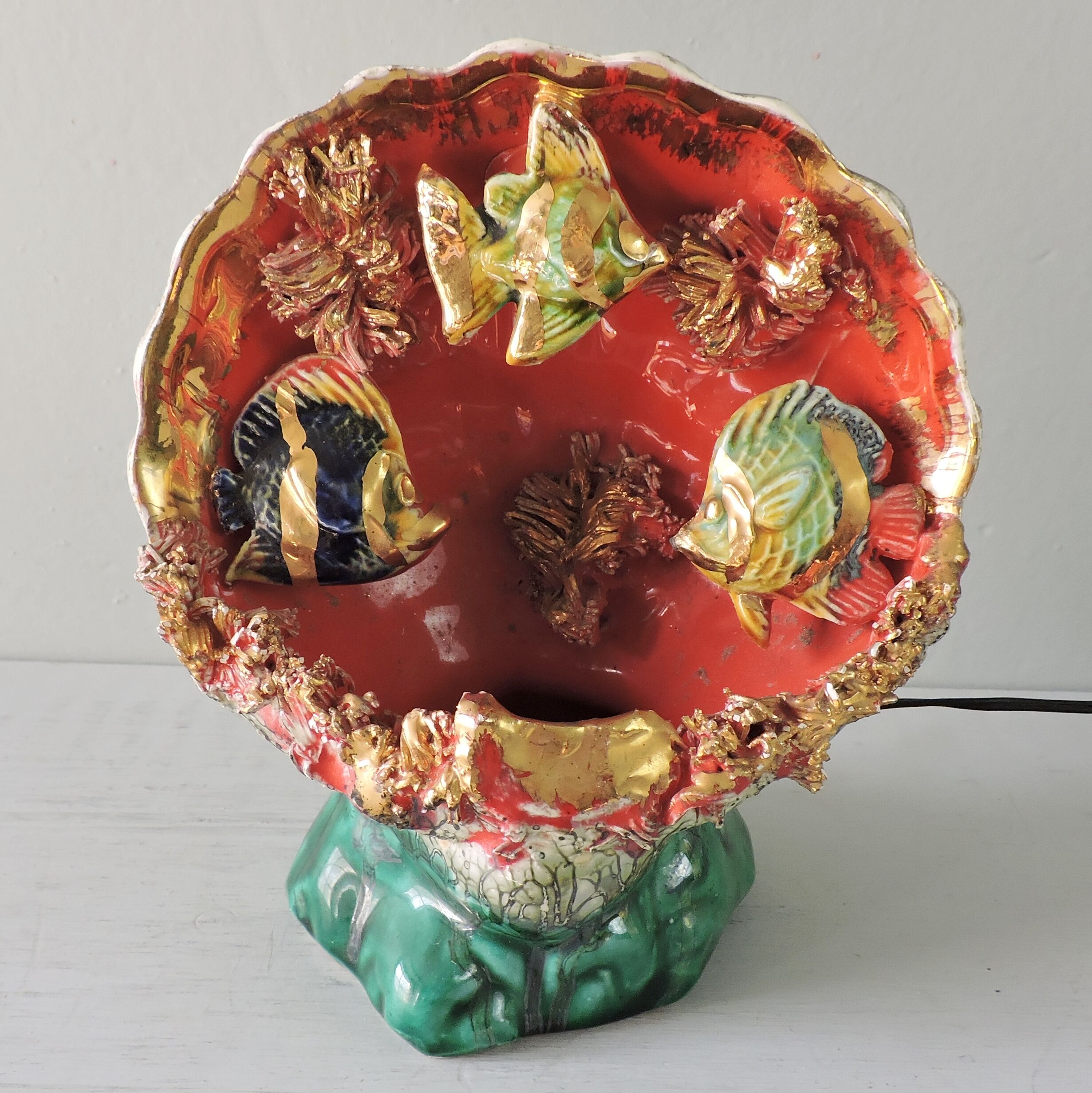 Vintage lamp Vallauris style France 50s