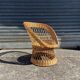 Vintage rattan and wicker armchair