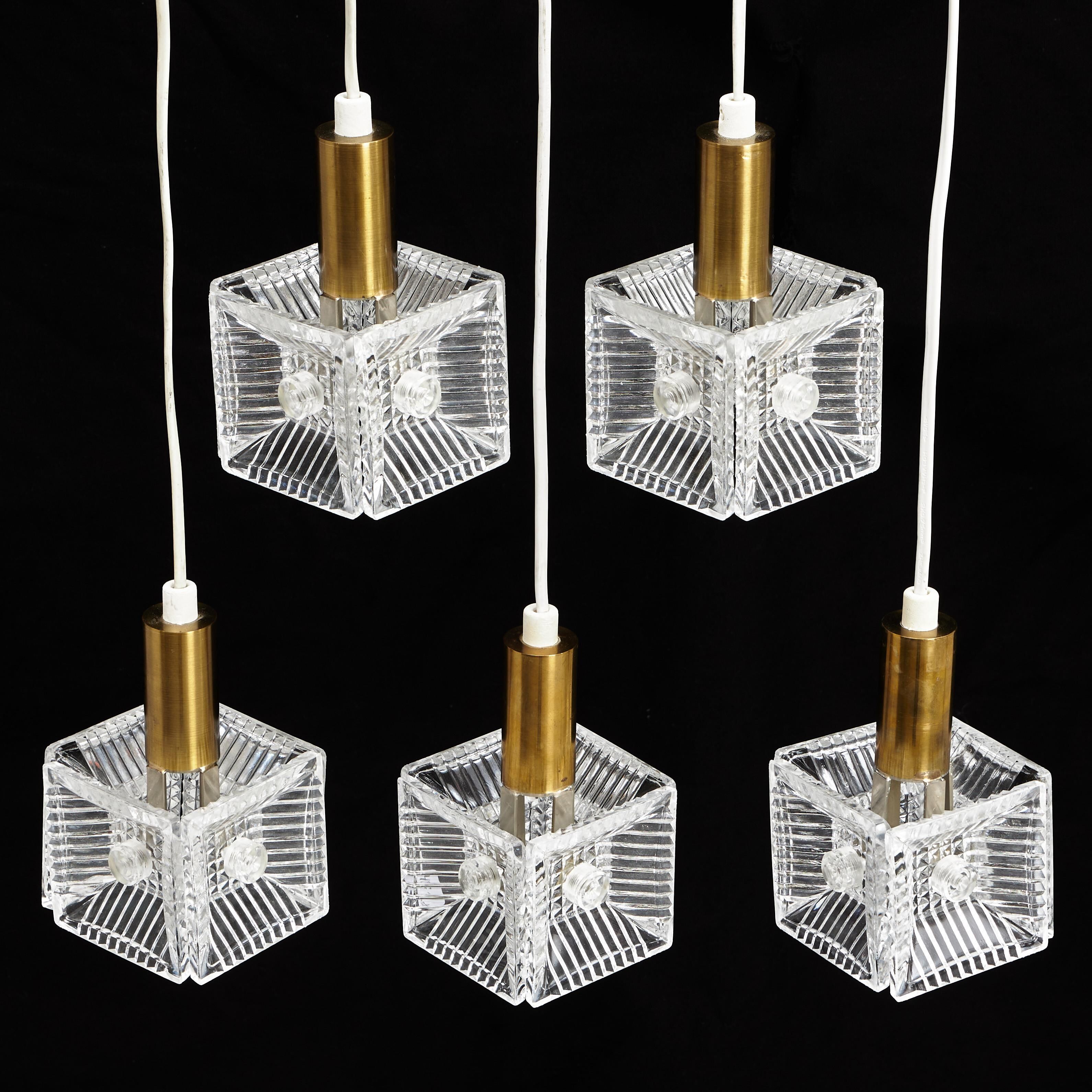 Lampe Carl Fagerlund pour Orrefors, Suède, 1960