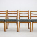 1960s Set of 4 Oak Dining Chairs ,Czechoslovakia