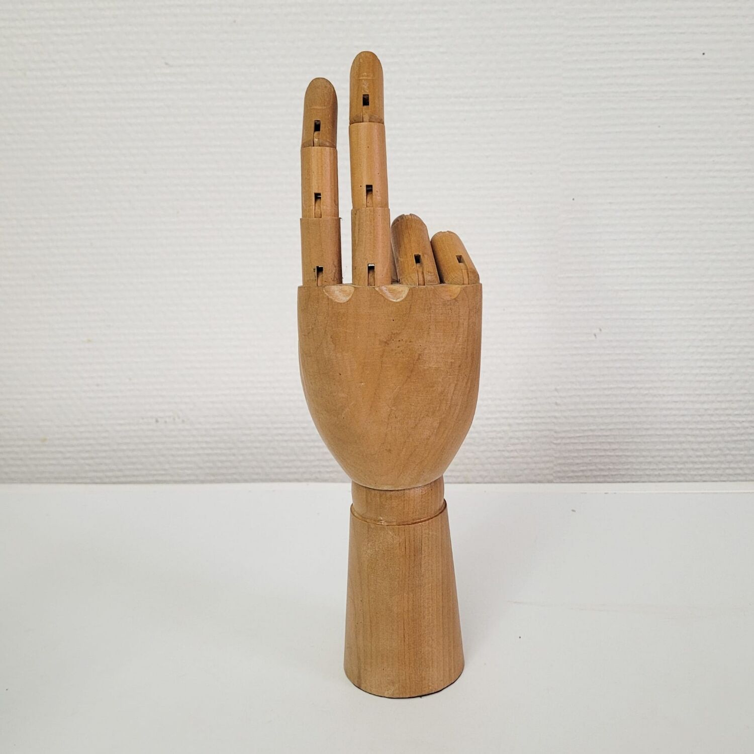 Vintage articulated wooden hand