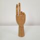 Main en bois articulée vintage