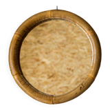Round bamboo mirror 32cm