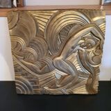 Bas-relief in art deco terracotta