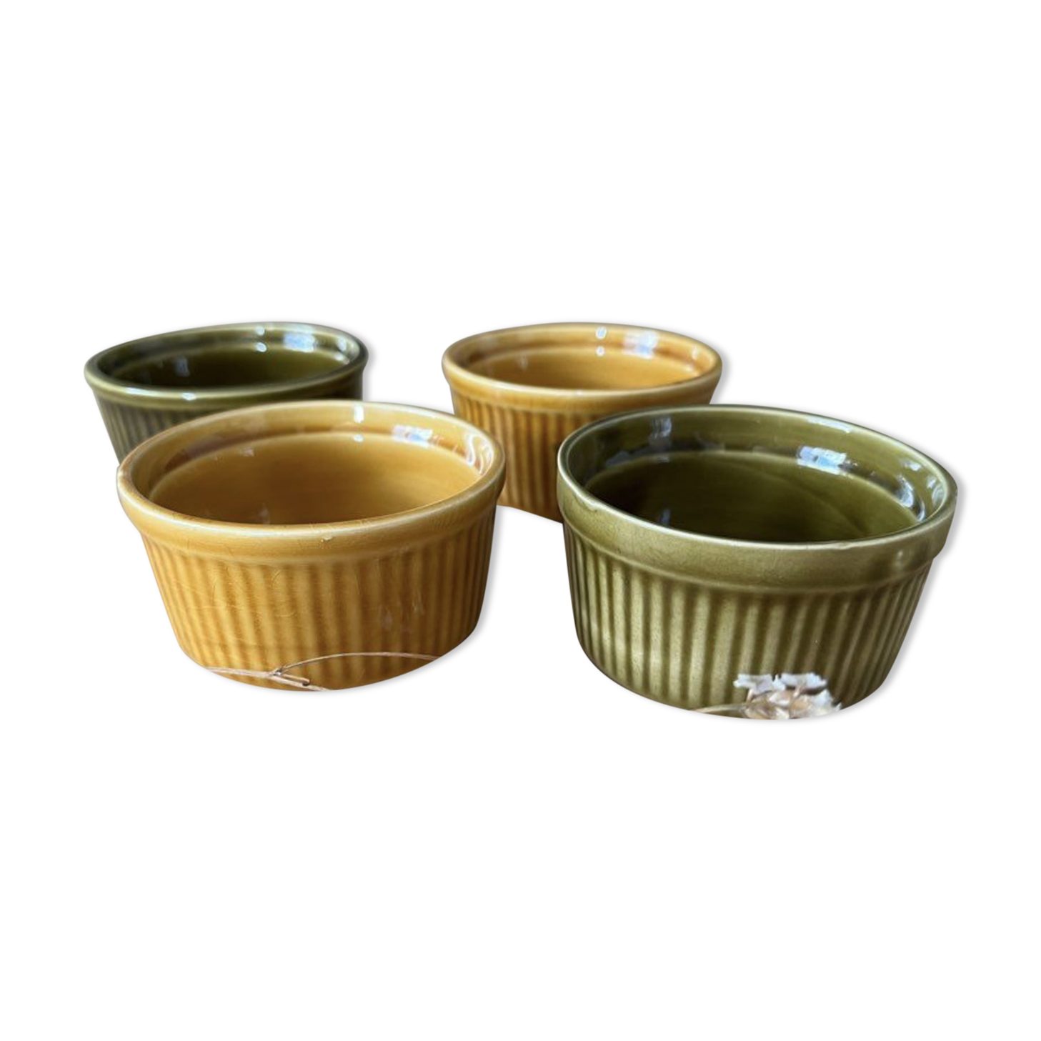 Set of 4 ramekins sarreguemines