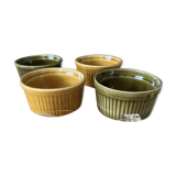 Set of 4 ramekins sarreguemines