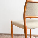 Chaise de salle à manger modèle 80 par Niels O. Møller en teck