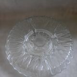 Plat compartimenté en verre ciselé