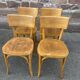 4 chairs bistro café baumann bentwood from the 1950s