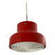 Red bumling pendant light - 70s suede