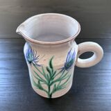Pitcher with thistle decoration