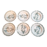 Assiettes x6 St Amand terre de fer 1900s