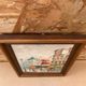 Old painting caroline burnett view paris moulin rouge oil on canvas