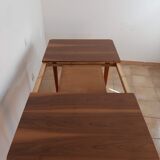 Extension table in Walnut Cesky Nabytek, Vintage Czech 1950 s