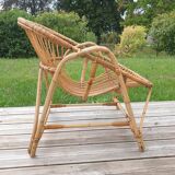 1960 rattan armchair