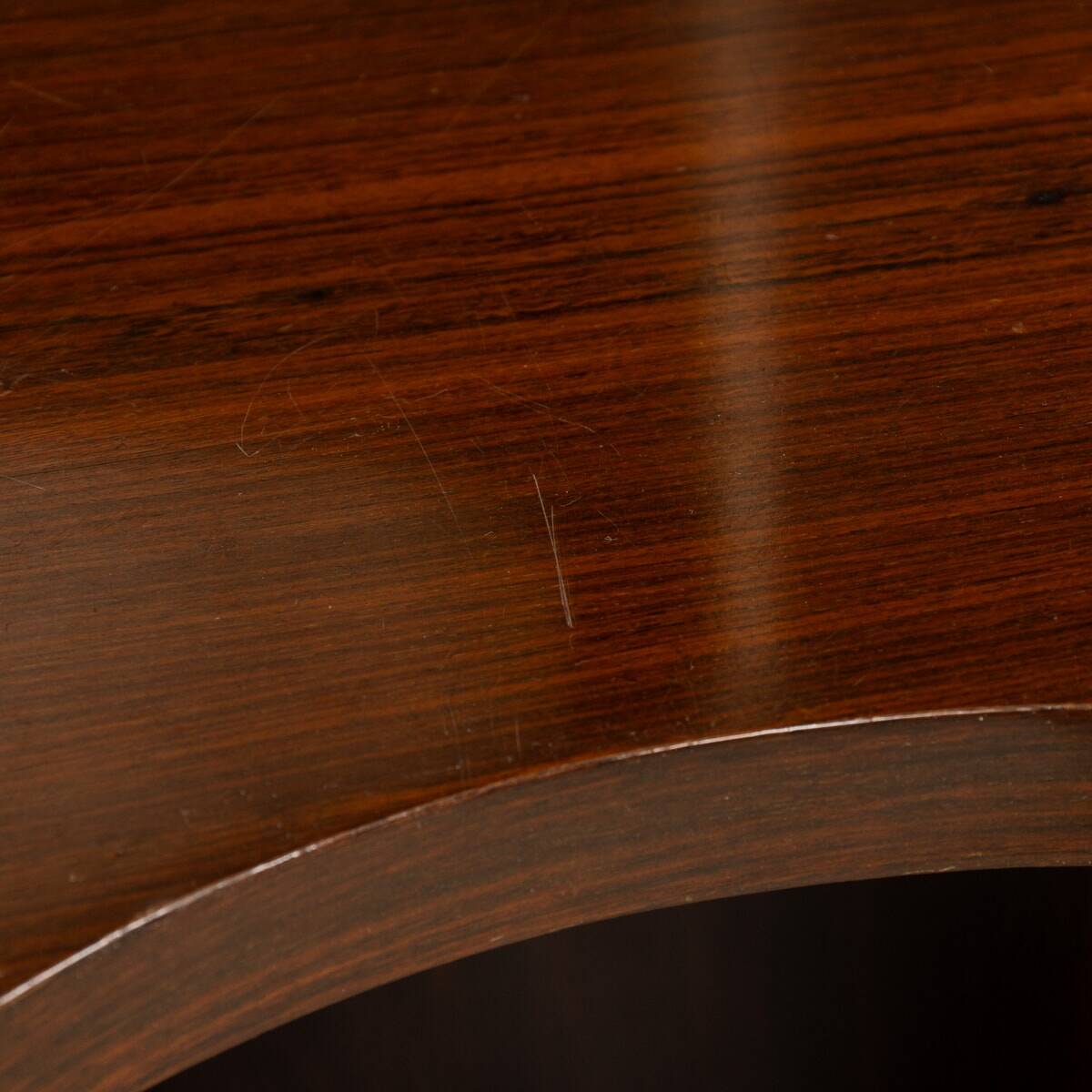 20thC ITALIAN STANDING DRY BAR IN HARDWOOD & CREAM LAMINATE c.1970