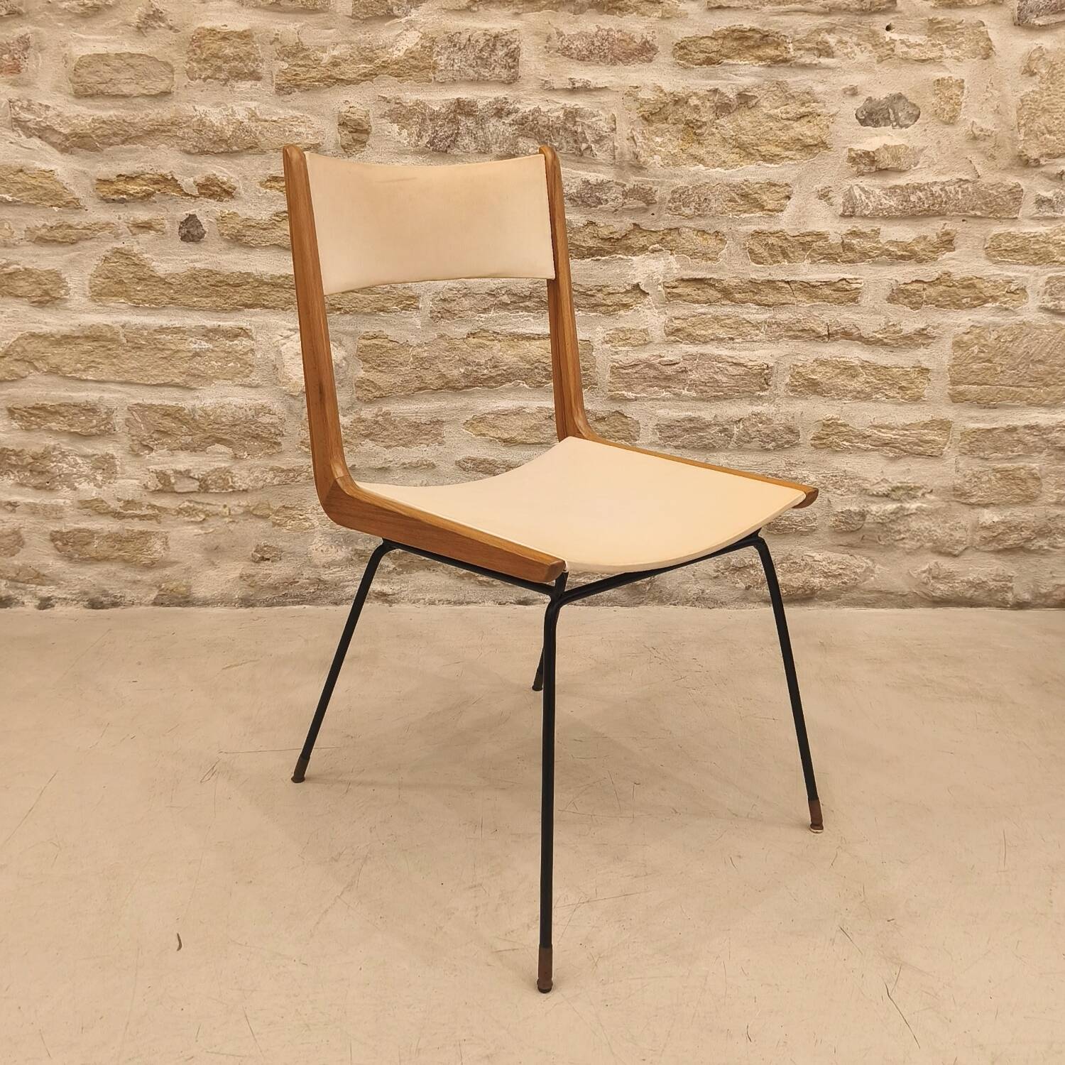 Boomerang chair model, Design by Carlo de Carli, 1950 / 1960