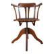 Siège de bureau rotatif en chêne, 1930s